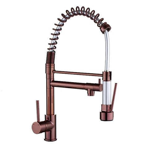 Pull out kitchen taps are designed to resonate with the allure of your luxury kitchen while also providing useful service within a hardworking kitchen. Shop Rio Pull Out Spring Kitchen Sink Faucet Mixer In Rose ...