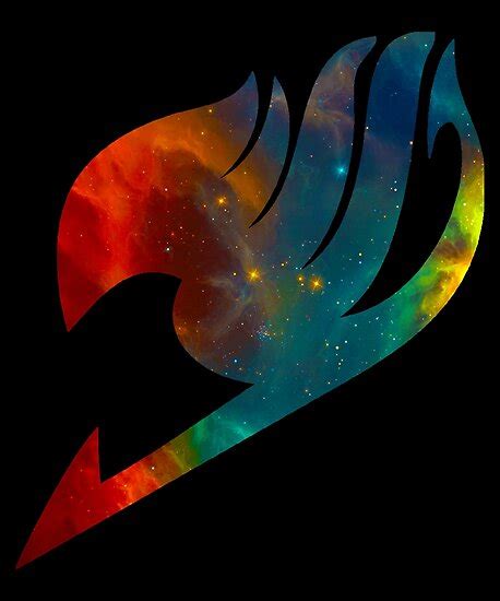 Fairy Tail Galaxy Universe Guild Symbol Multicolored