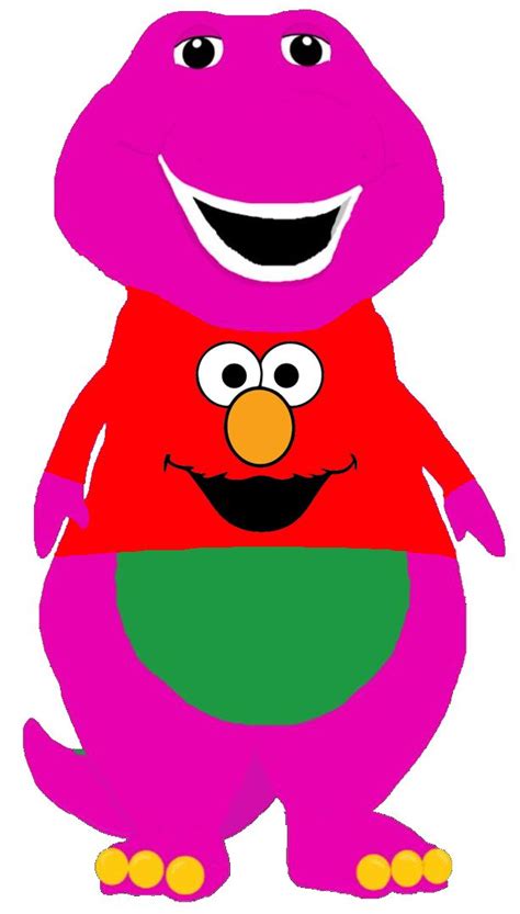 Barney Wear A Shirt Of Elmo In 2021 Elmo Barney Great Friends