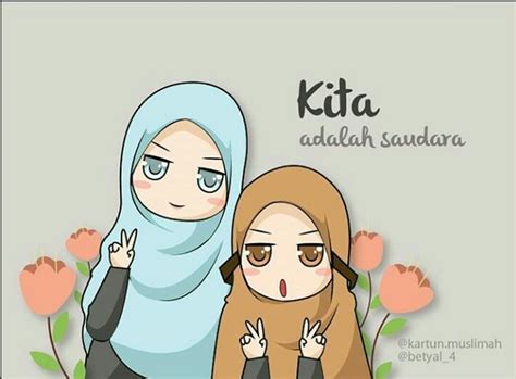 Kumpulan gambar kartun muslimah bercadar lucu dan cantik kualitas hd free download untuk wallpaper dan. Kartun Muslimah 4 Sahabat Bercadar | Gallery Islami 2019