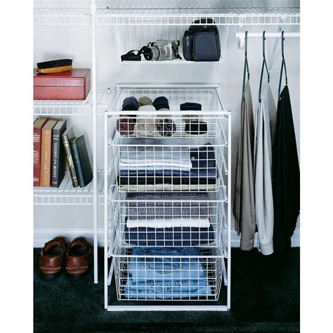 Closetmaid 17 In Drawer Kit With 4 Wire Baskets 6201 The Home Depot