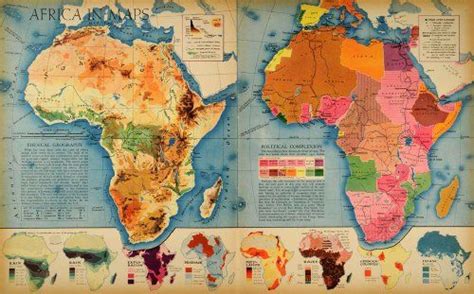 19 unique maps of north africa in several sizes and topographies showing specific regions. allies in world war 2: 1941 Print Map Africa Topography Wartime Allies World War II Population ...