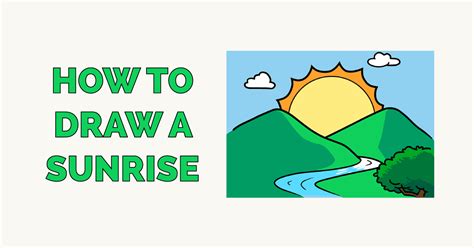 How To Draw A Sunrise Really Easy Drawing Tutorial