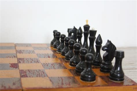 Classic Chess Beautiful Old Fashioned Chess In Russia Etsy