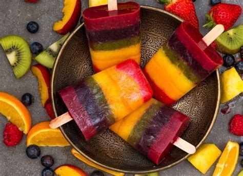 Rainbowfruitlollies Fruit Lolly Recipes Fruit Ice Lolly Fruit
