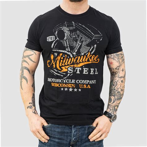 Harley Davidson T Shirt Milwaukee Steel Himora Motors