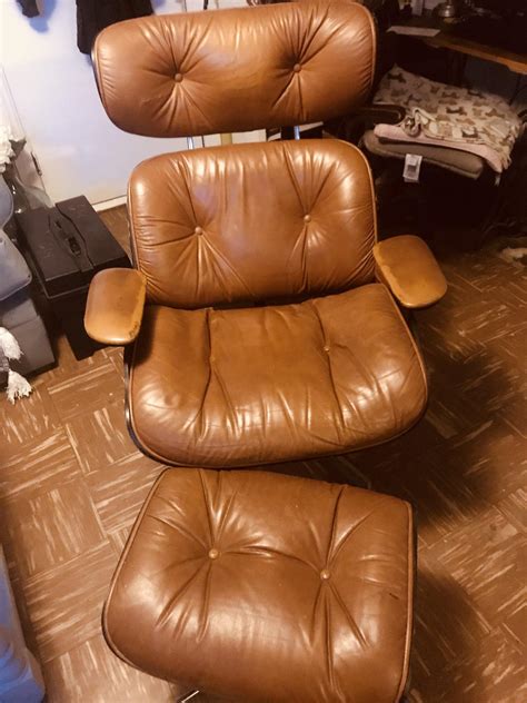 I've been doing a lot of research on reproduction eames lounge chairs & ottomans. Plycraft chair (Eames knock off?) for $60 today. Very ...