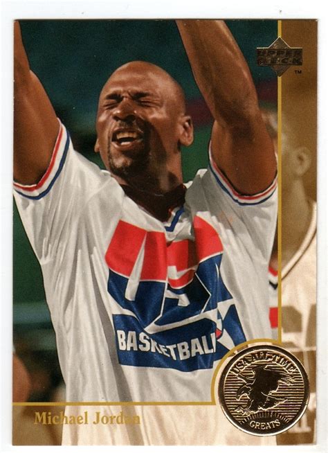 Basketball hall of fame / 25 different basketball cards featuring icons such as michael jordan, wilt chamberlain, larry bird and more! Michael Jordan 1996 Upper Deck USA Basketball All-Time Greats card - Basketball Cards