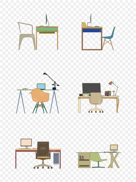 Gambar Elemen Meja Ulasan Ujian Kartun Sederhana, Sederhana, Kartun