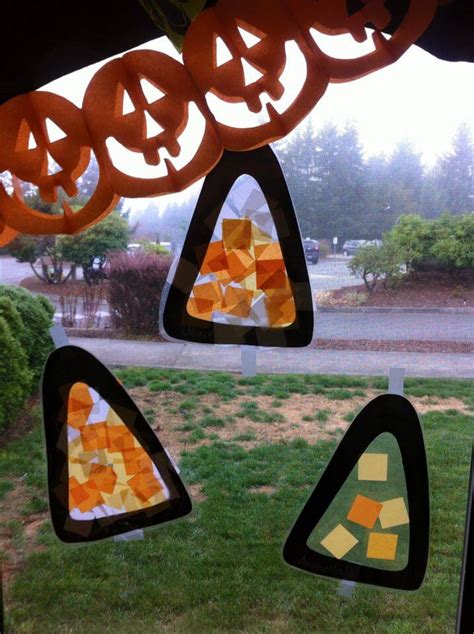 Candy Corn Stained Glass Prek Fun
