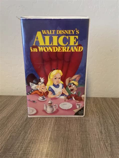 RARE VINTAGE ALICE In Wonderland VHS Walt Disney S Black Diamond