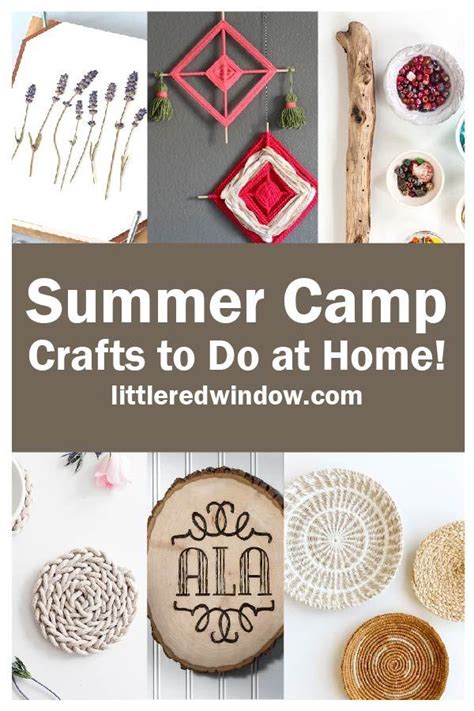 Summer Camp Crafts To Do At Home In 2021 Camping Crafts Summer Camp