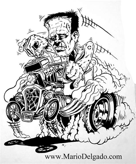 Remarkable hot rods muscle cars coloring pages with hot rod. Frankey | Mario | Flickr