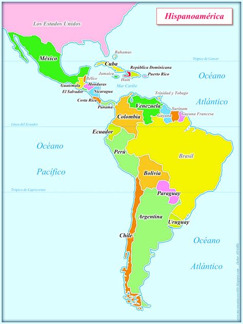 Pelicula completa en español latino. Me encanta escribir en español: Mapa de Hispanoamérica ...
