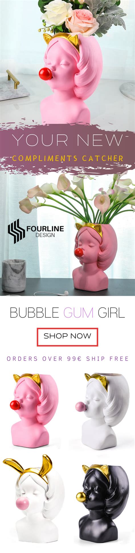 Bubble Gum Girl In 2020 Flower Pots Large Flower Pots