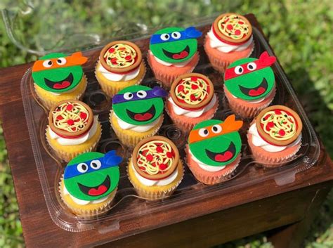 Ninja Turtle Cupcake Toppers Etsy