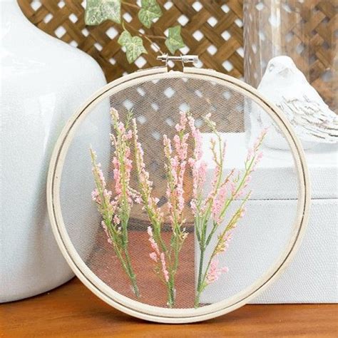 Learn How To Create Embroidery Hoop Art Using Tulle Find The Tutorial