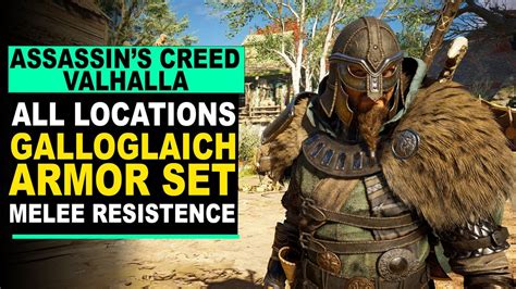 Assassin S Creed Valhalla All GALLOGLAICH ARMOR And Locations YouTube