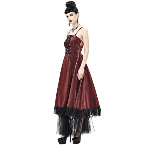 Red Narcissa Gothic Dress By Devil Fashion The Dark Store