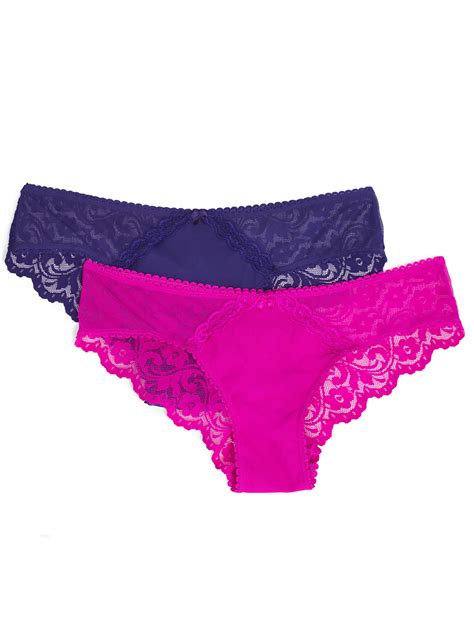 women s signature lace cheeky panty style sa871 2 pack