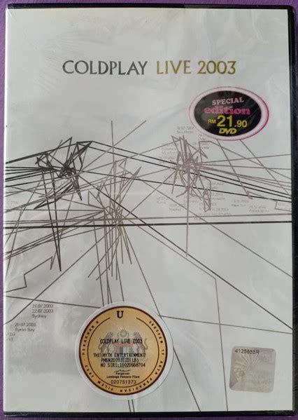 Coldplay Live 2003 Dvd Discogs