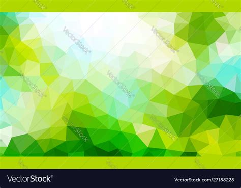 Low Poly Background Green Color Royalty Free Vector Image