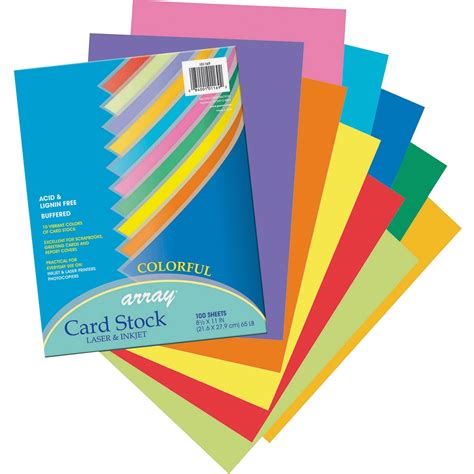 Colorful Card Stock Ready Set Start