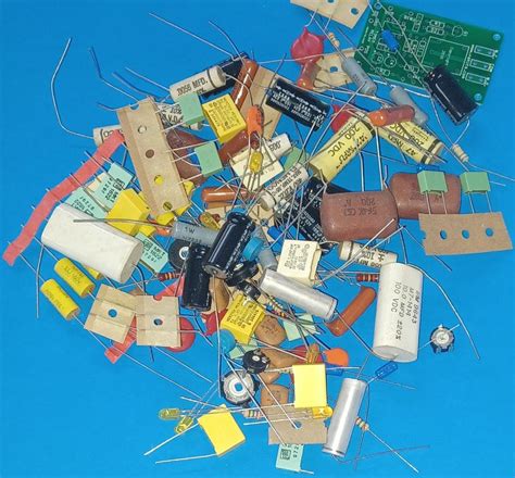 120 Pieces Vintage Mosaic Electronic Parts Grab Bag B Supplies Mix