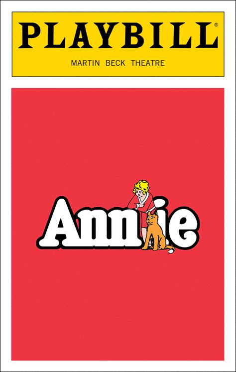 Annie Broadway Neil Simon Theatre Playbill