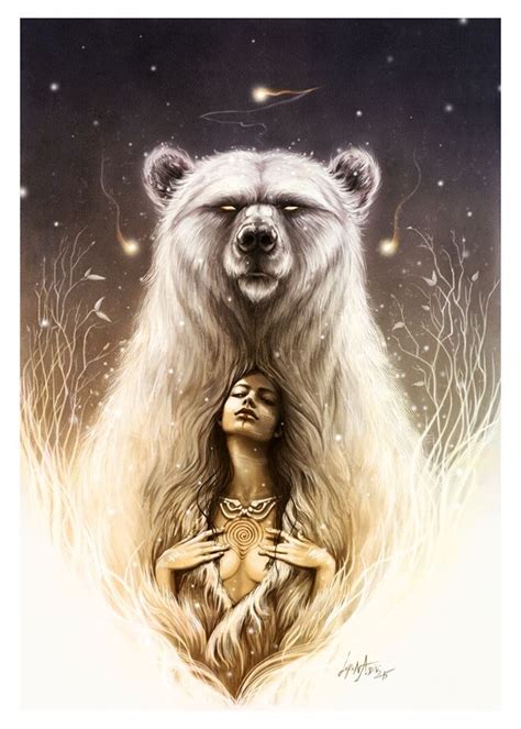 Bear Spirit Totem Series By Lorena Assisi Spirit Animal Art Bear