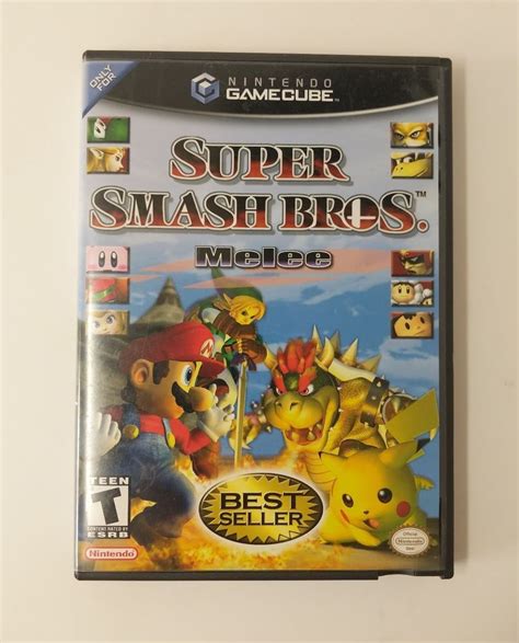 Super Smash Bros Melee Nintendo Gamecube Wii Complete Box Manual