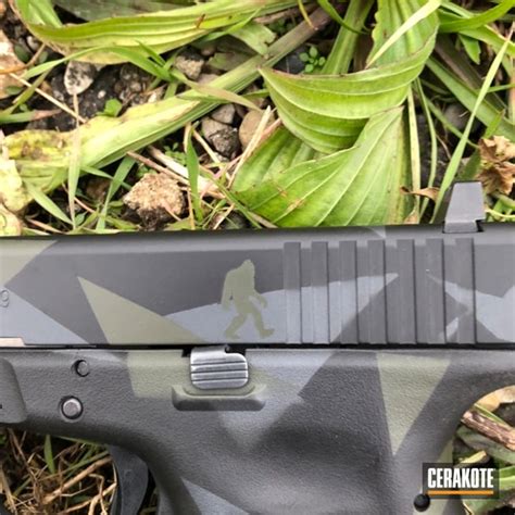 Glock 17 Handgun In A Splinter Camo Finish By Web User Cerakote