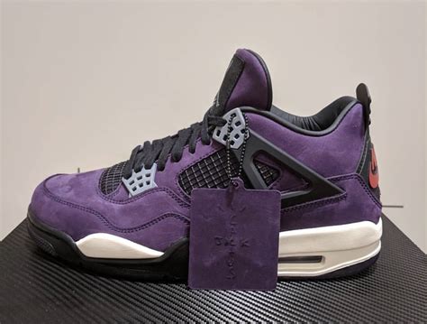 Travis Scott Air Jordan 4 Purple Sneaker Bar Detroit