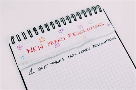 10 Achievable Alternatives To New Years Resolutions Calendar