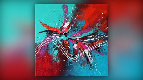 Abstract Painting Techniques Colorful Acrylics Palette Knife