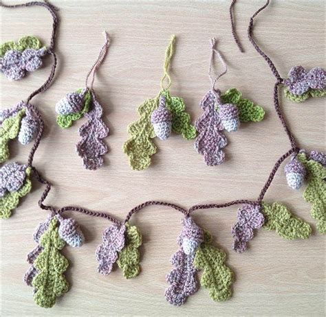 Garland Ideas Stitch Crochet Crochet Motifs Crochet Leaves Crochet