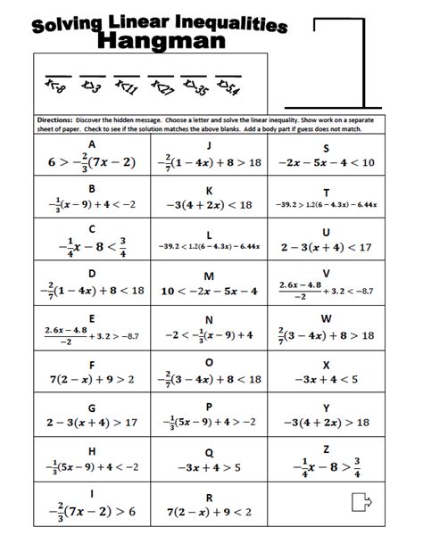 For those uninterested in the subject, mathematics can come across as merely a series of numbers, letters and problems all put together to ruin your day, but the study is extremely fulfilling if you put a little thought into its applications and the. by Dawn Roberts 7th-9th Grade A hangman activity/worksheet geared for independent practice of ...