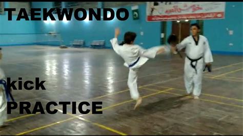 Taekwondo Kick Practice Youtube
