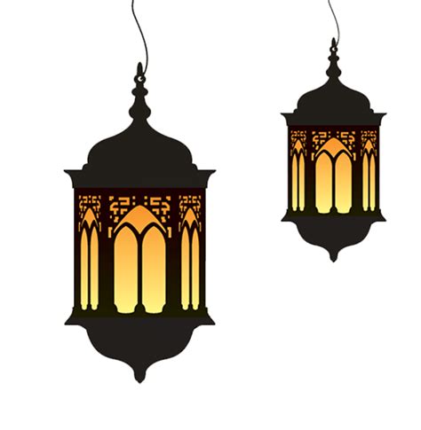 Ramadan Lamp Duo Islamic Wall Art Wallpaper Ramadhan Islamic Lantern