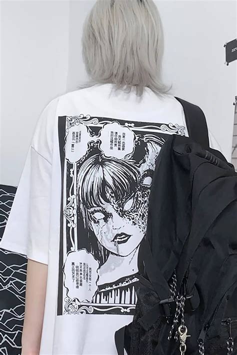 Junji Ito Tomie Two Faces Magnet Art Hoe T Shirt In 2021 Aesthetic T