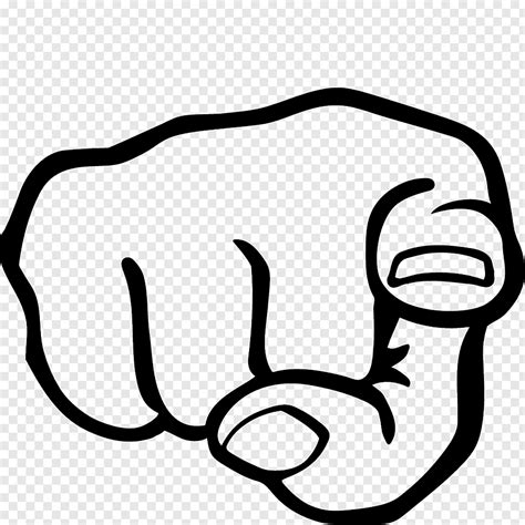 Index Finger Hand Pointing Free Png Hand Outline How To Draw