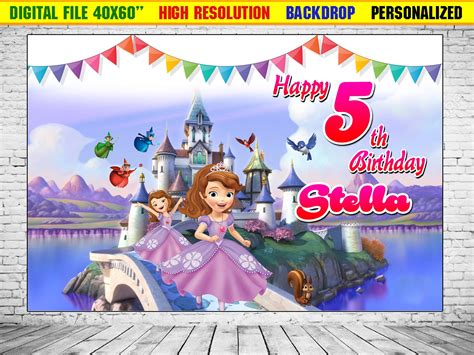 Sofia The First Birthday Background