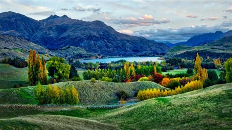 K Mountains Trees Landscape Queenstown New Zealand Clouds Water Trey Ratcliff Nature