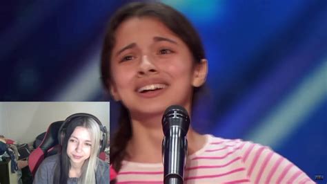 reacting to laura bretan 13 year old opera singer gets the golden buzzer america s got