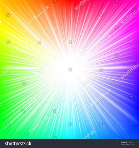 Rainbow Burst Vector 25043218 Shutterstock