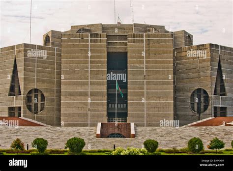 Exterior Of National Assembly Building Dhaka Bangladesh Stock Photo