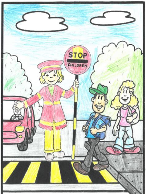 Road Safety Drawing For Class How To Draw Safe Drive Save Life
