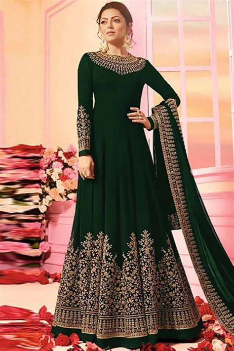 Buy online and get free uk home delivery or collect in one of our stores. Buy Green Net Anarkali Suit With Resham Work Online ...