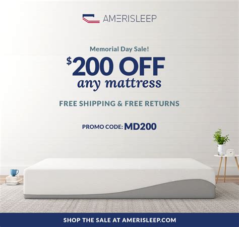Many equate holiday mattress promotions with spending hours inside a stuffy store with sales people pressuring them to make a purchase. Amerisleep Memorial Day Mattress Sales Just Announced