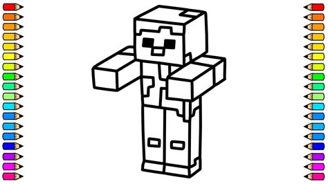 Cómo Dibujar A Steve Dibujar A Steve De Minecraft Dibujos Paso A